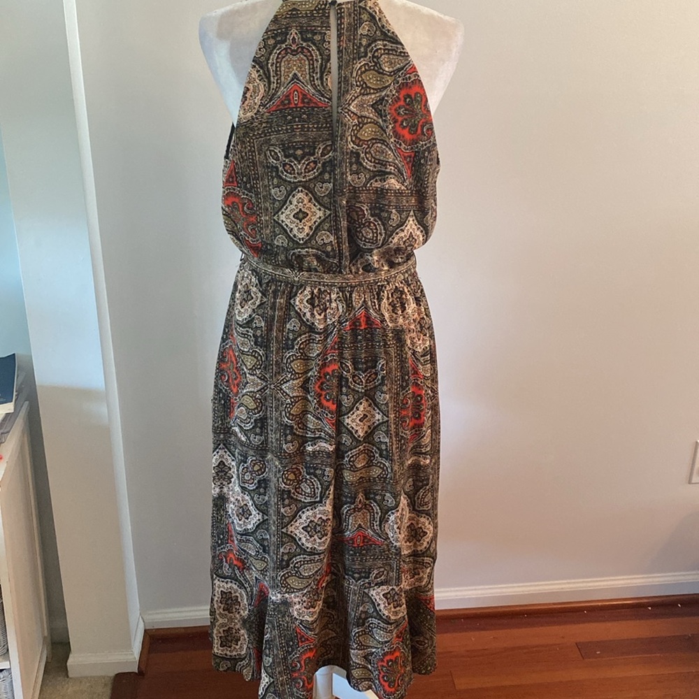 Express Multicolor Patterned Halter Dress - Picture 8 of 14